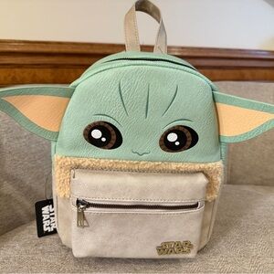 Grogu Star Wars Kids Backpack - Green and Cream